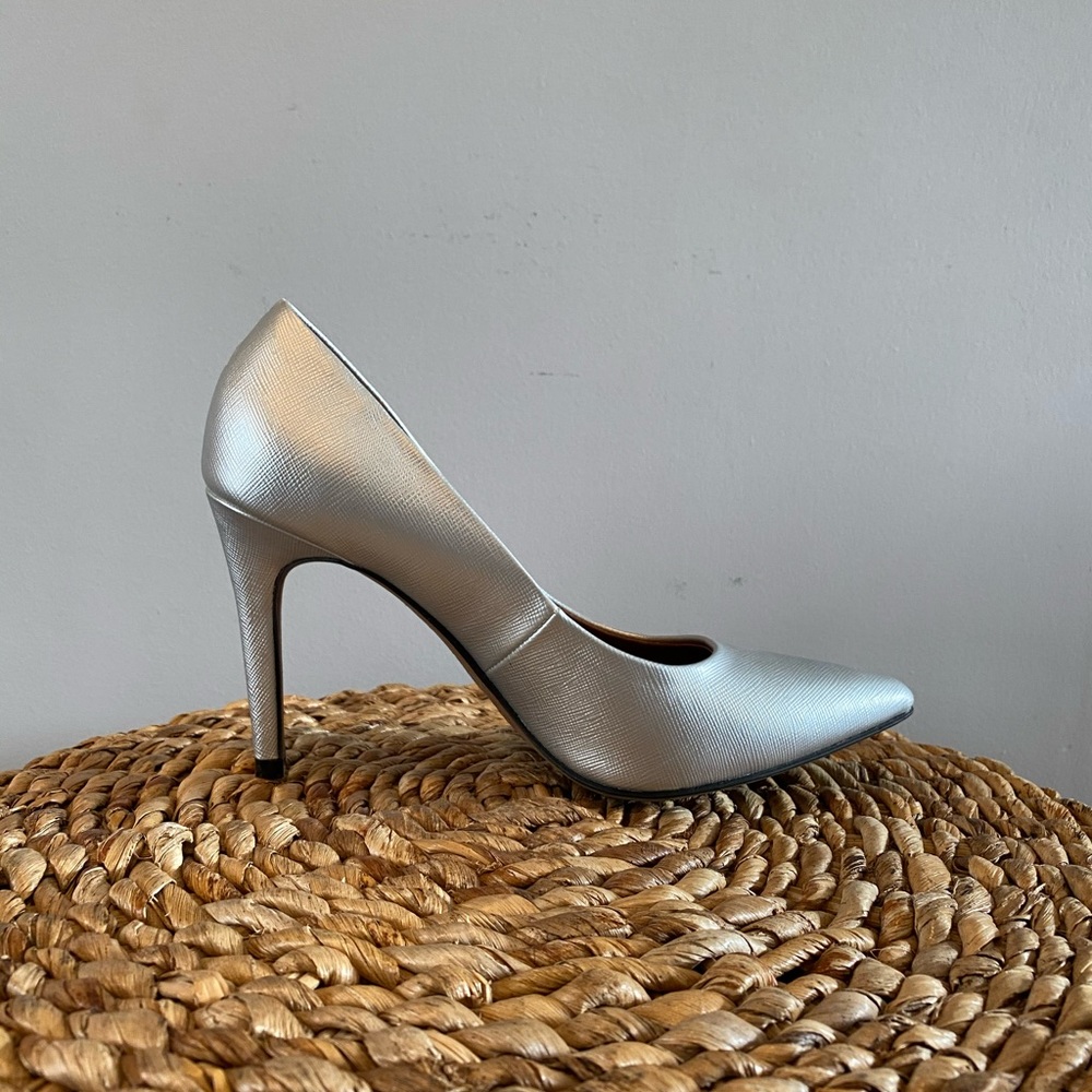 Silver Pumps